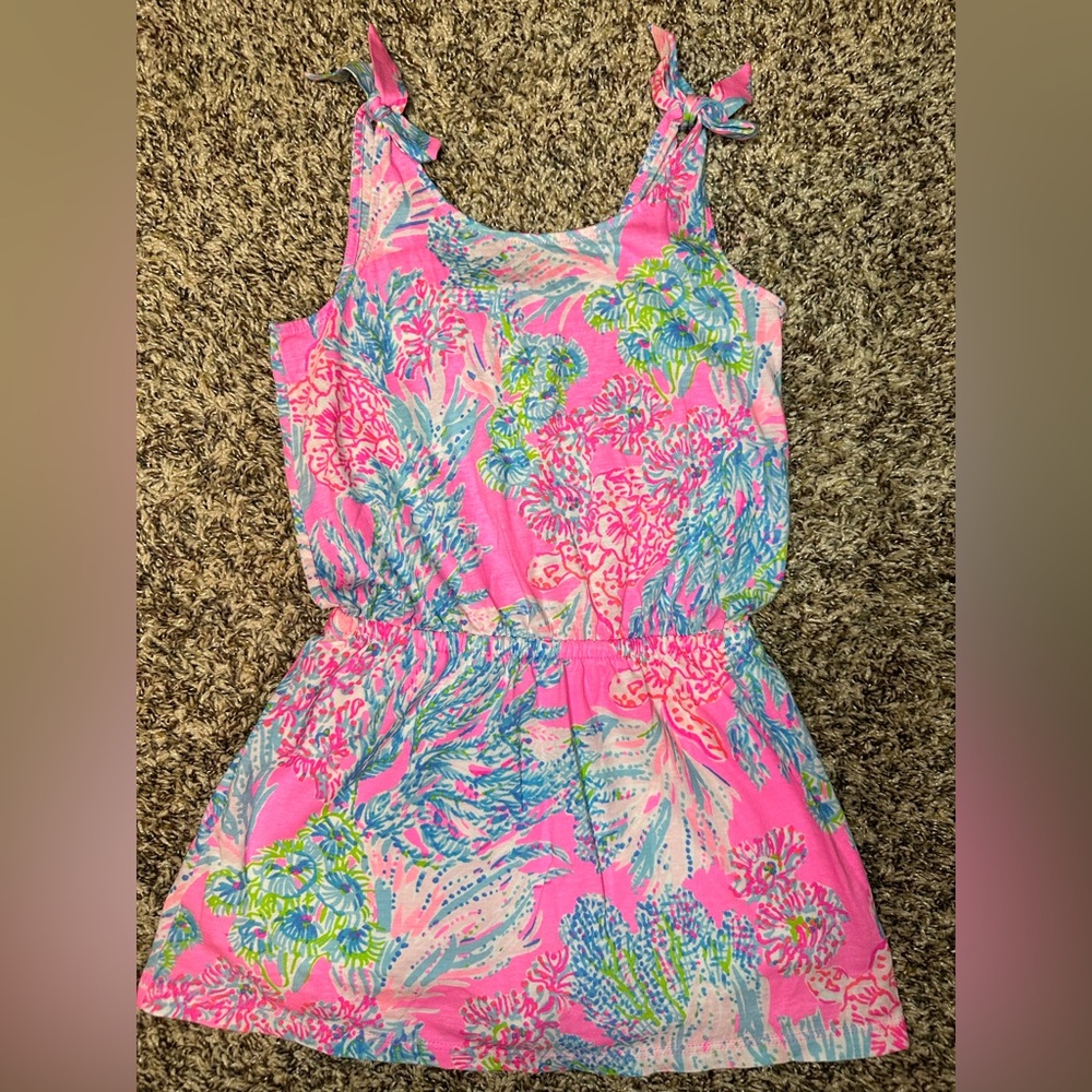 Lilly Pulitzer Vibrant Pink Floral Sleeveless Dress